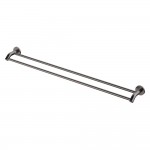 Kaya Double Towel Rail, 900mm, Gun Metal